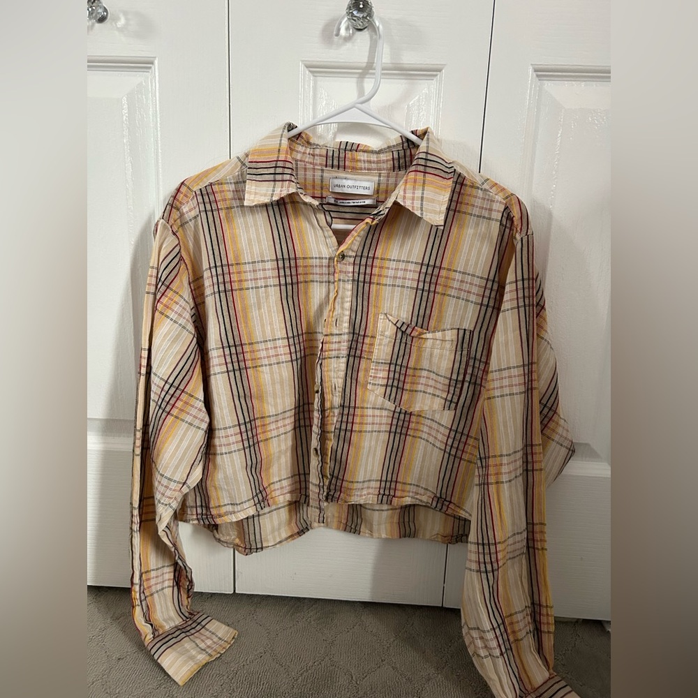 Urban Outfitters Cropped Flannel